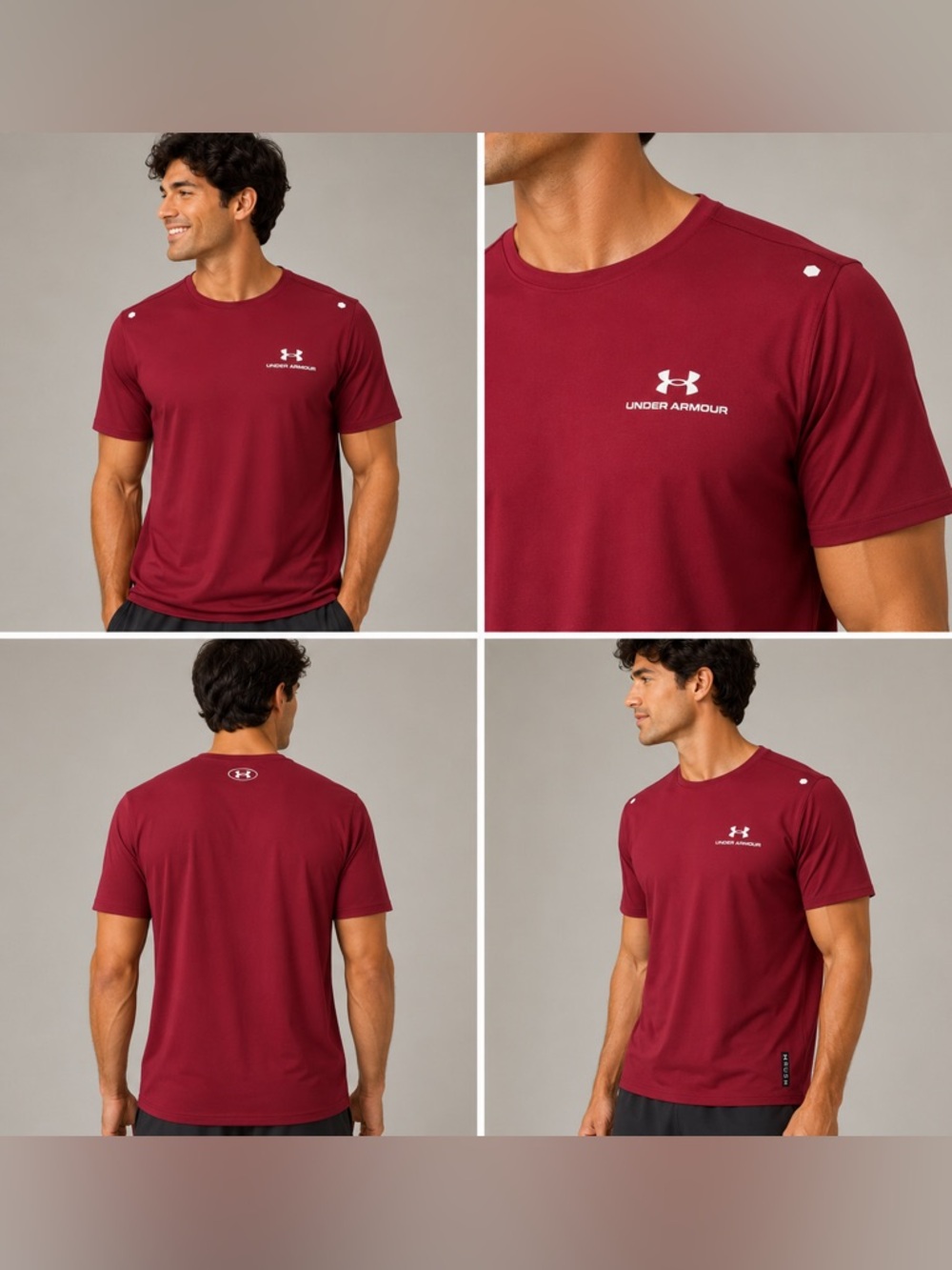 Under Armour Men's Red UA Rush Performance Tee